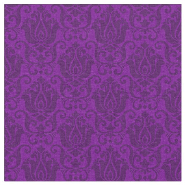 victorian damask antique purple wallpaper ornate fabric (Close Up)