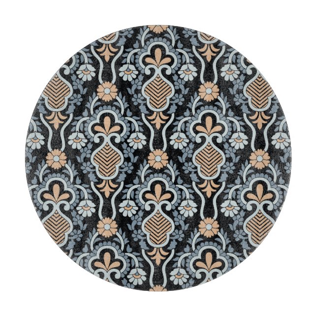 Victorian Damask Timeless Design Cutting Board (Front)