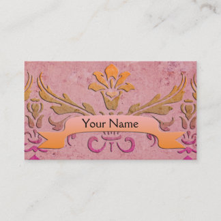Victorian Damask Vintage Style Business Card