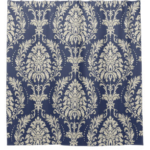 Victorian Damask Wallpaper Vintage Pattern Shower Curtain
