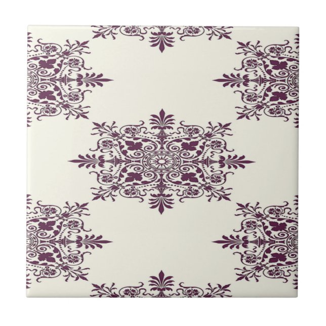 Victorian decorative pattern tile (Front)