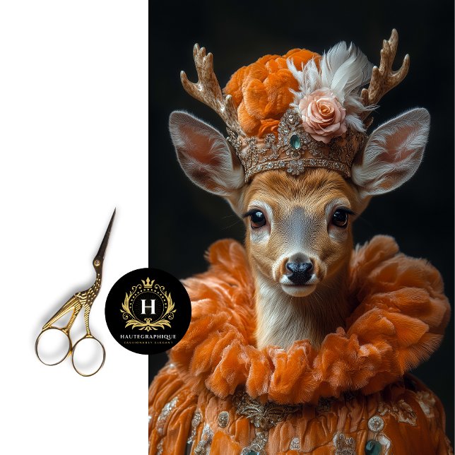 Victorian Deer Portrait Decoupage Tissue Paper (Creator Uploaded)