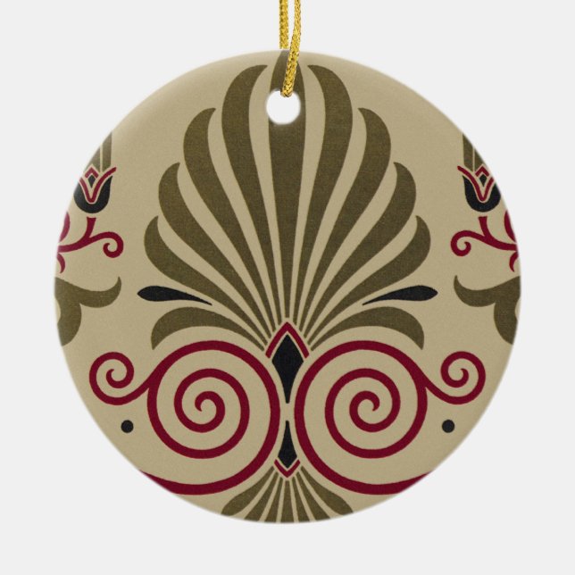 Victorian Design #10 at VictoriaShaylee Ceramic Tree Decoration (Front)