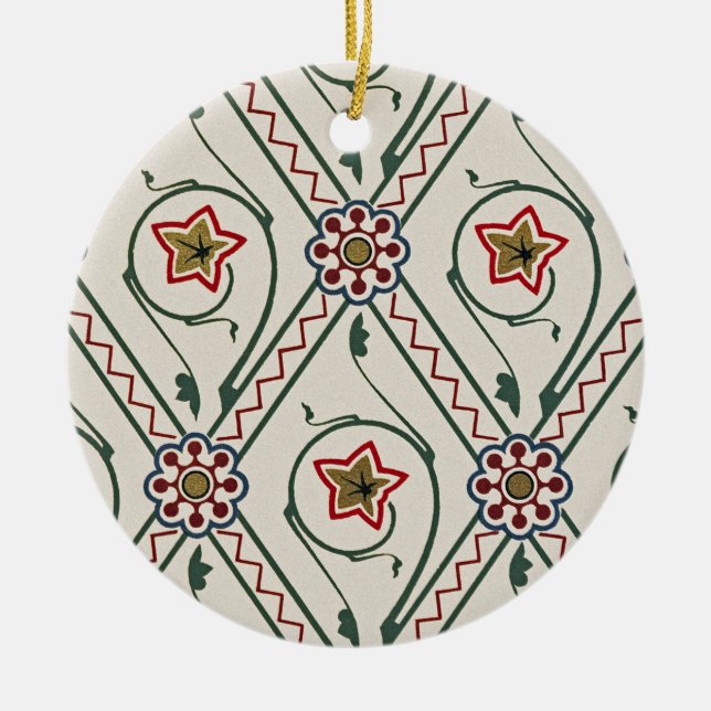 Victorian Design #3 at VictoriaShaylee Ceramic Tree Decoration (Front)