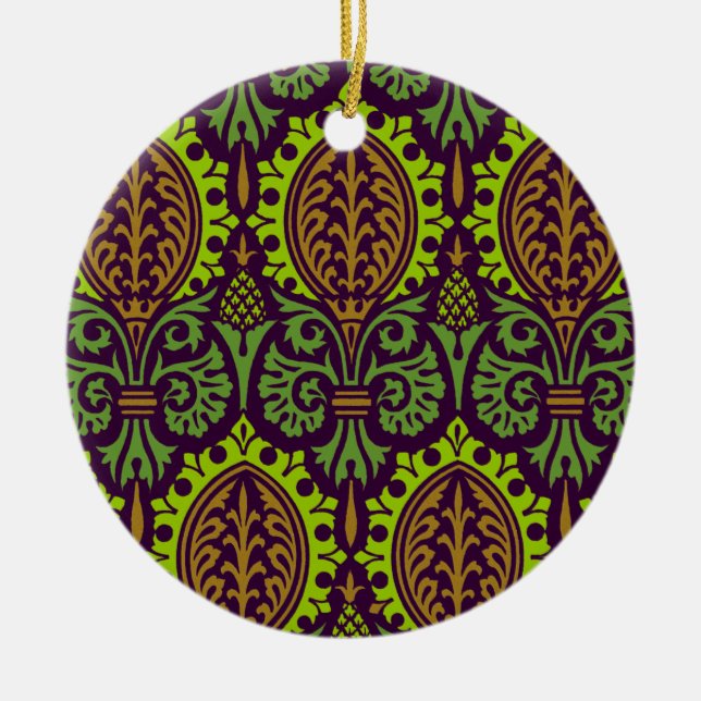 Victorian Design #4 at VictoriaShaylee Ceramic Tree Decoration (Front)