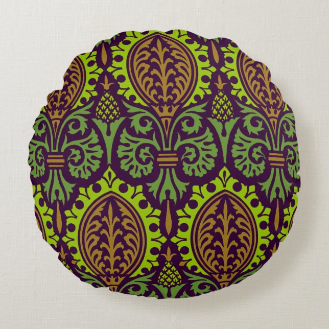 Victorian Design #4 @ VictoriaShaylee Round Cushion (Front)