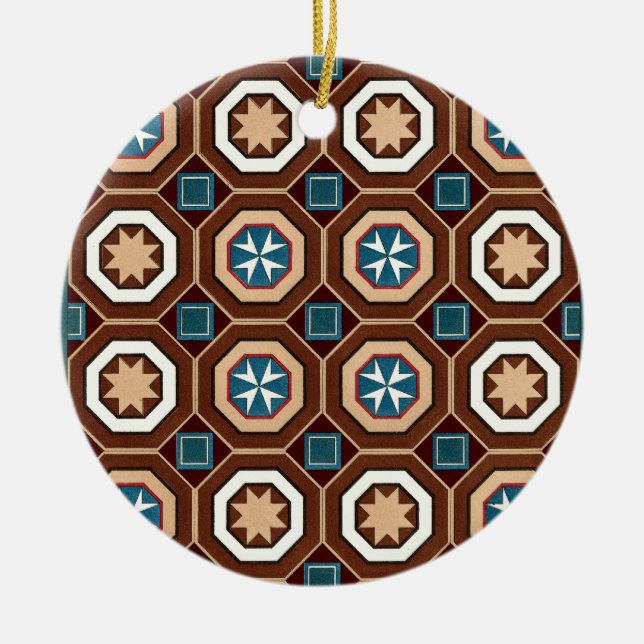 Victorian Design #9 @ Susiejayne Ceramic Tree Decoration (Front)