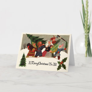 Victorian Design Christmas Greeting Card