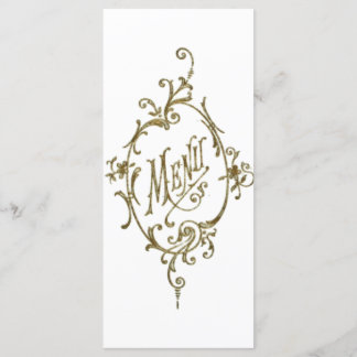 Victorian Design Menu