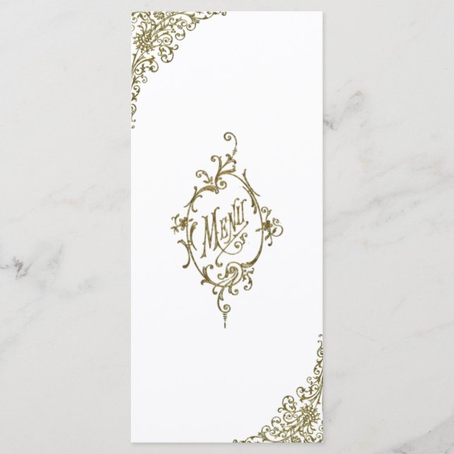 Victorian Design Menu (Front)