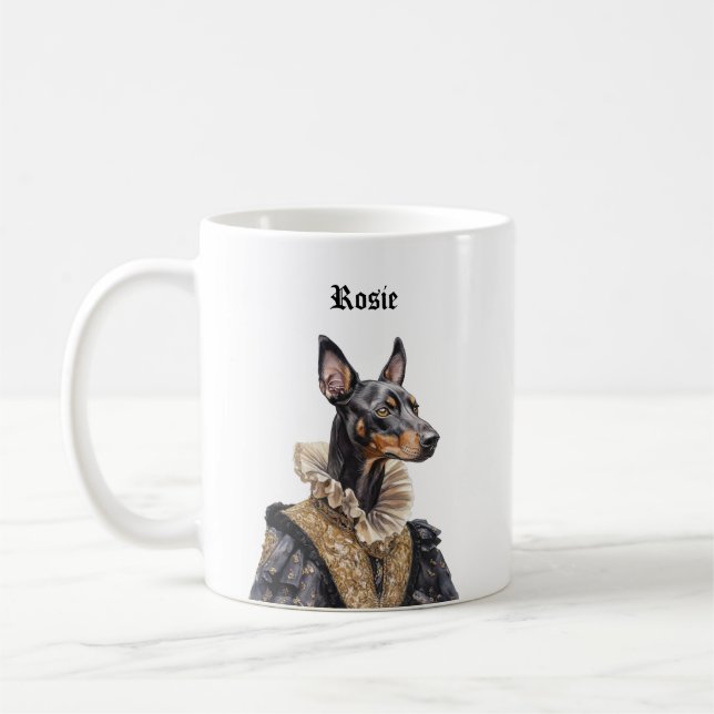 Victorian Doberman Pinscher Mugs (Left)