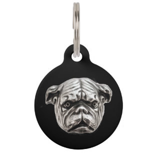 VICTORIAN DOG PORTRAITS English Bulldog Pet Tag