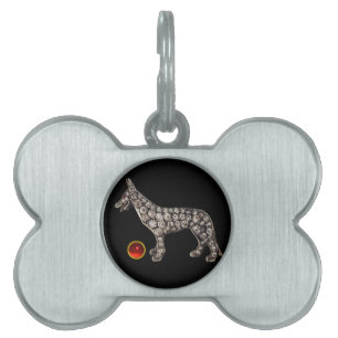 VICTORIAN DOG PORTRAITS German Shepherd Pet Name Tag