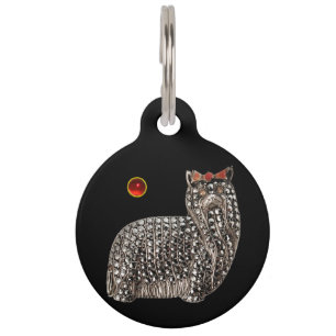 VICTORIAN DOG PORTRAITS Yorkshire Terrier Pet Tag