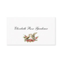 Victorian Doves Calling Card