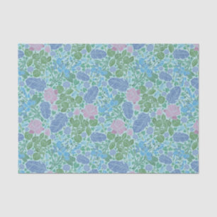 Victorian Dragonflies Garden Soft Muted Colours Tissue Paper
