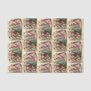 Victorian Dress With Pink Bow Tissue Paper