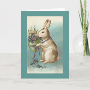 Victorian Easter Bunny Easter Card
