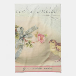 Victorian Easter chic and egg Tea Towel
