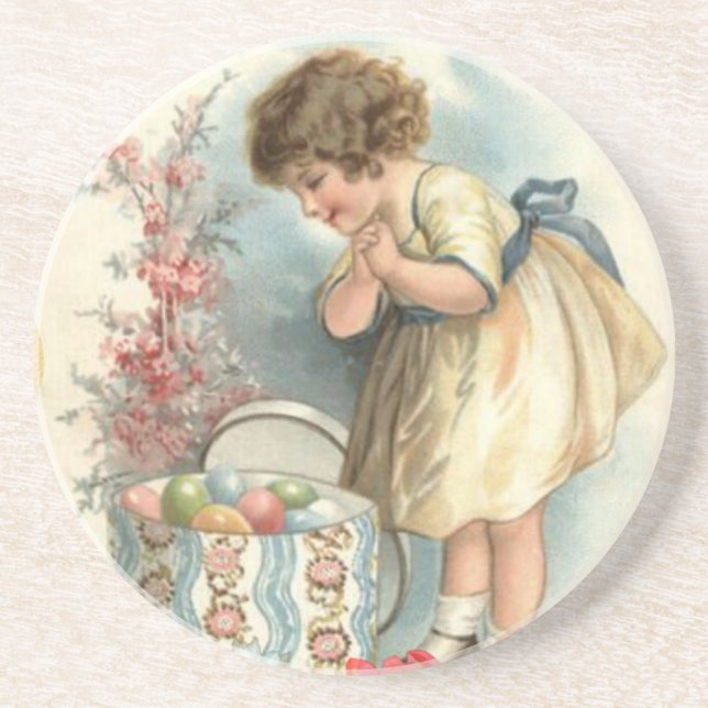 victorian easter eggs coaster (Front)