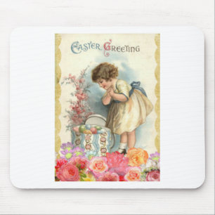 victorian easter eggs mouse mat