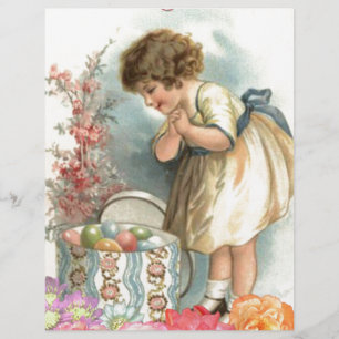 victorian easter eggs personalized letterhead
