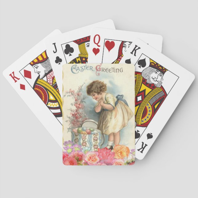 victorian easter eggs playing cards (Back)