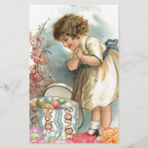 victorian easter eggs stationery