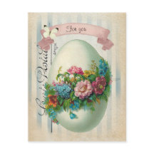 Victorian Easter Flower Egg