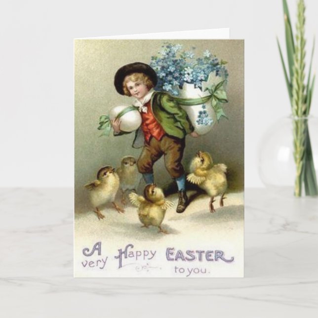 Victorian Easter Greeting Card (Front)