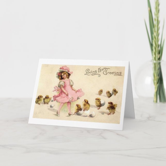 Victorian Easter Greeting Card (Front)