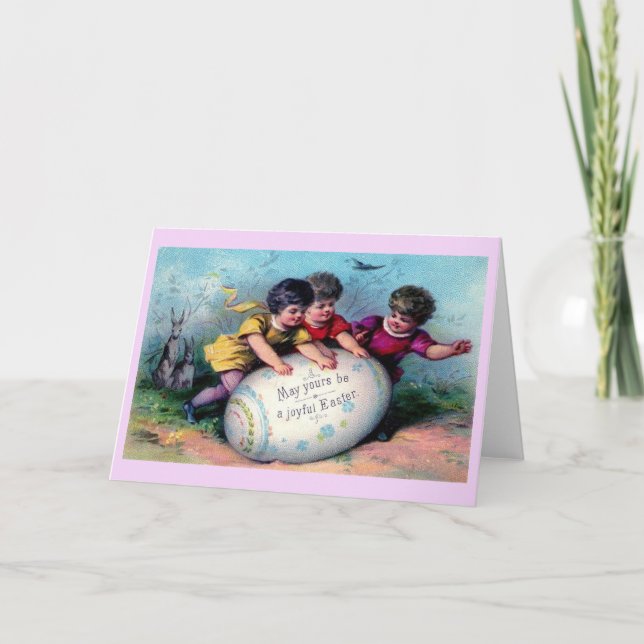 Victorian Easter Greeting Card (Front)