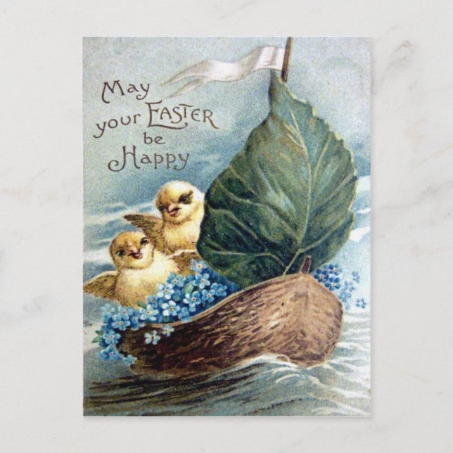 Victorian Easter Holiday Postcard (Front)