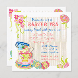 Victorian Easter Tea brunch Invitations