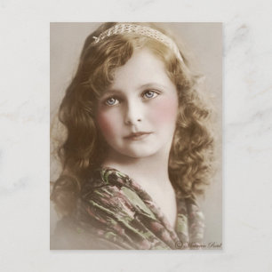 Victorian Edwardian Sepia Hand Tinted Postcard 14