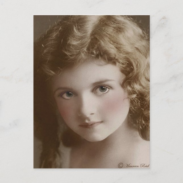 victorian Edwardian Sepia Hand Tinted Postcard 5 (Front)