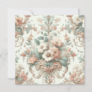 Victorian Elegance: Soft Pastel Patterns Invitation