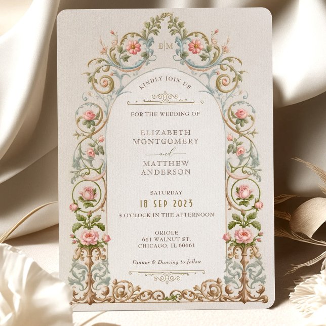 Victorian Elegance Wedding Invitation Suite (Creator Uploaded)