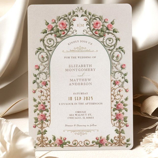 Victorian Elegance Wedding Invitation Suite (Creator Uploaded)