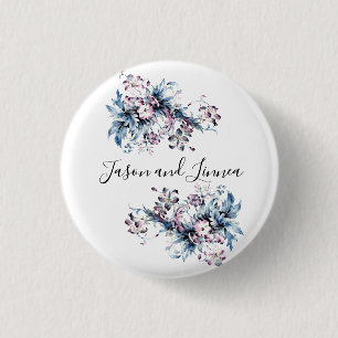 Victorian Elegant Flowers Romantic Beloved 3 Cm Round Badge