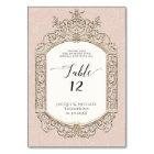 Victorian Elegant Formal Blush Pink Gold Reception