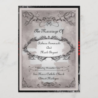 Victorian Elegant Wedding Invitation