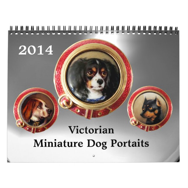 VICTORIAN ENAMELS /MINIATURE DOG PORTRAITS 2017 CALENDAR (Cover)
