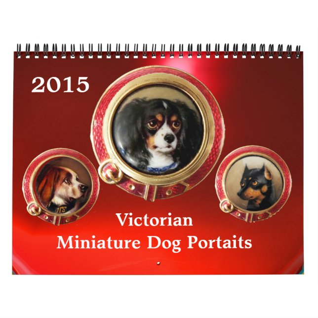 VICTORIAN ENAMELS /MINIATURE DOG PORTRAITS 2017 CALENDAR (Cover)