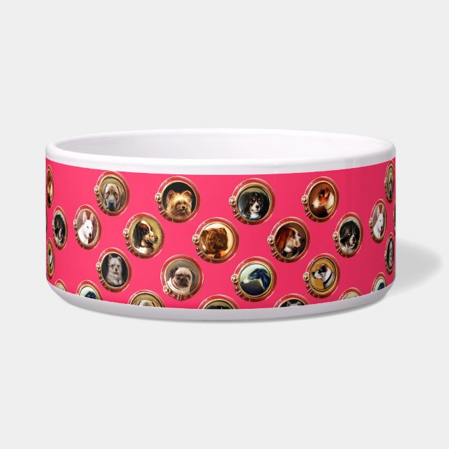 VICTORIAN ENAMELS /MINIATURE DOG PORTRAITS Pink (Right)