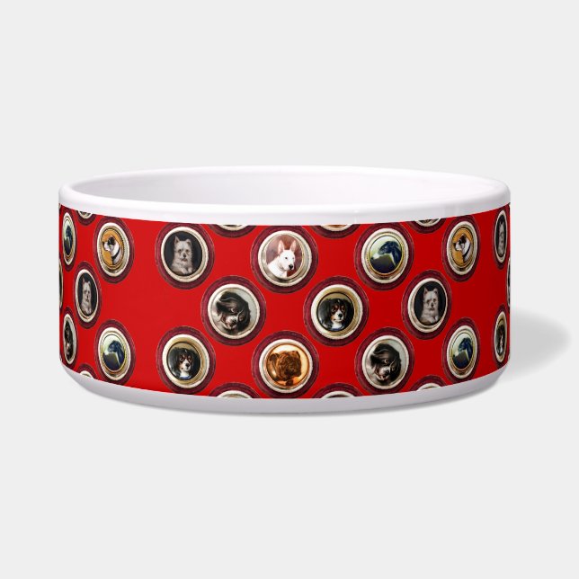 VICTORIAN ENAMELS /MINIATURE DOG PORTRAITS Red  (Right)