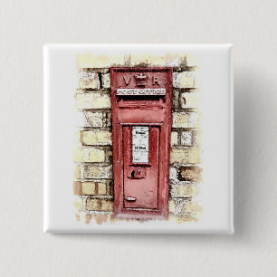 VICTORIAN ENGLAND 15 CM SQUARE BADGE