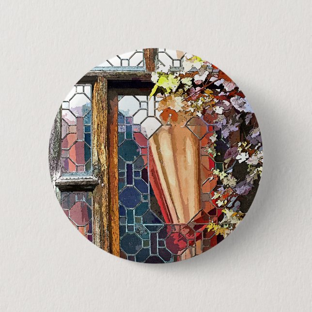 VICTORIAN ENGLAND 6 CM ROUND BADGE (Front)