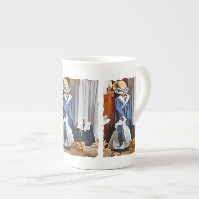 VICTORIAN ENGLAND BONE CHINA MUG (Front Right)