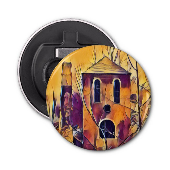 VICTORIAN ENGLAND BUILDING BOTTLE OPENER (Front)